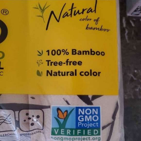 2 packs Papel Towel Babo Unbleached Bamboo Premium 6 pk each - Picture 2 of 5